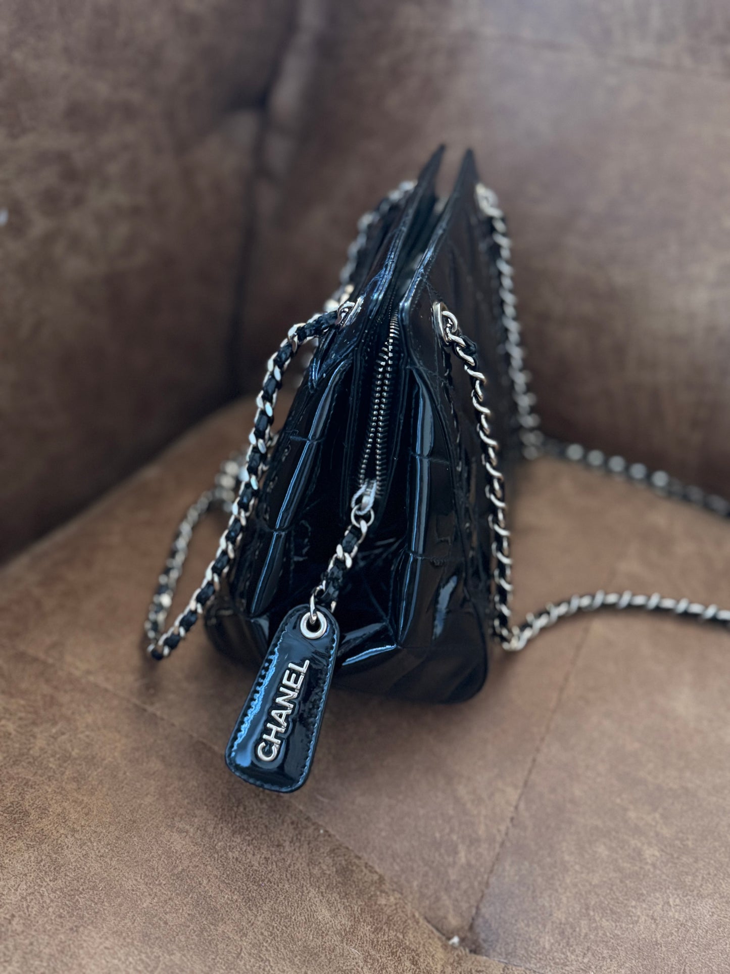 Chanel Black patent