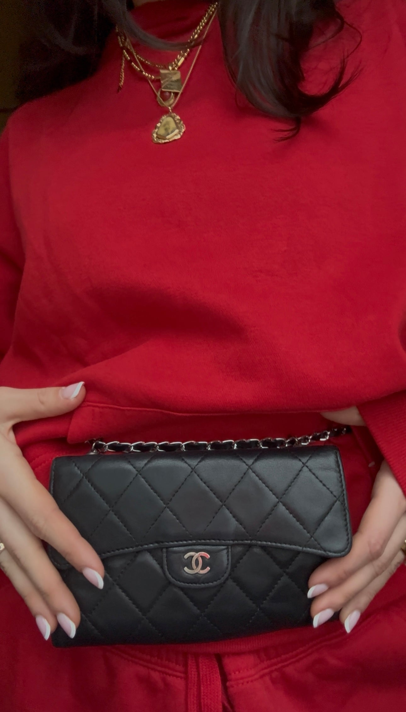 Chanel Wallet on chain nero