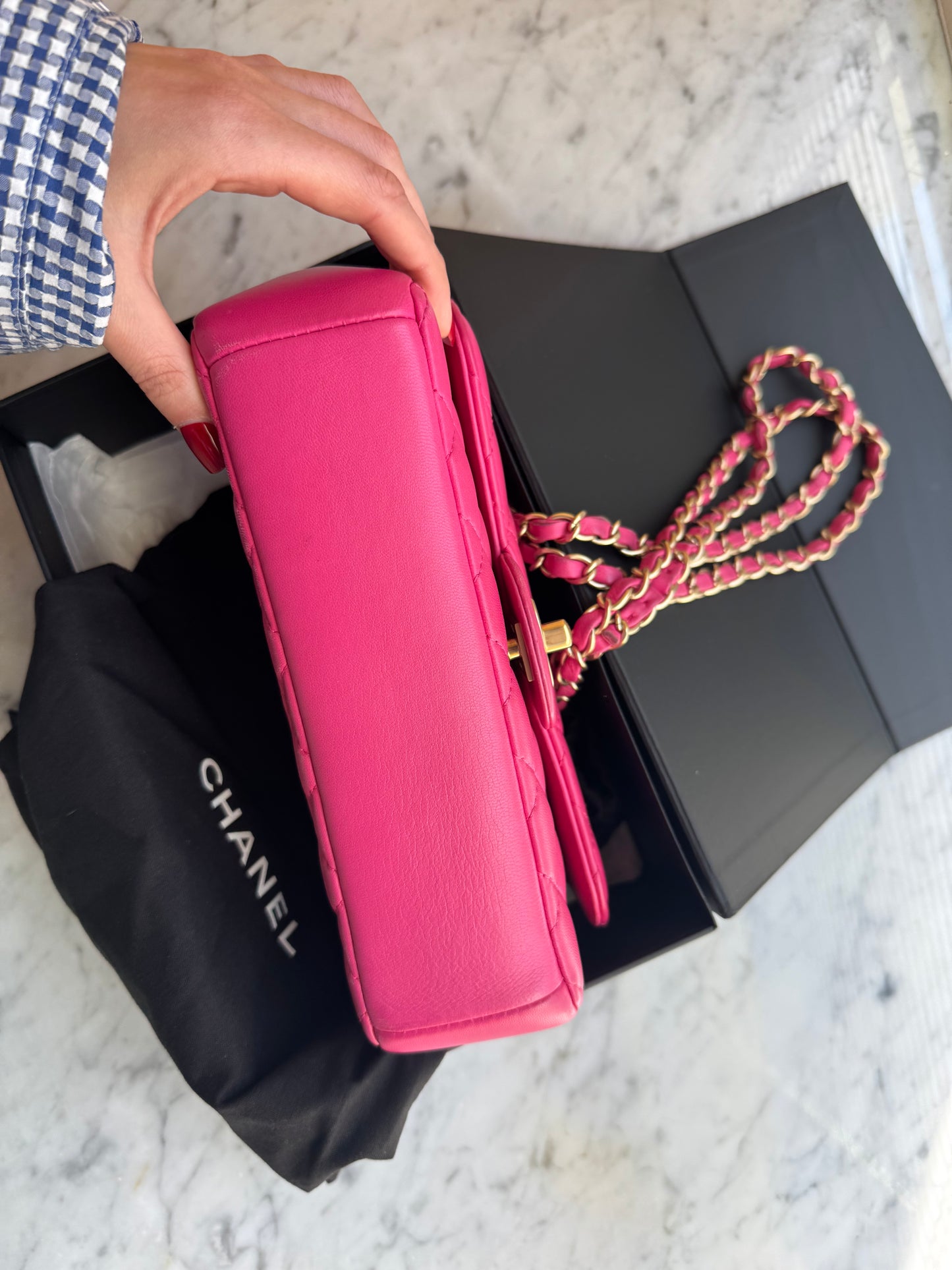 Chanel mini rosa