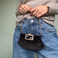 Fendi velvet/Satin Chain pochette