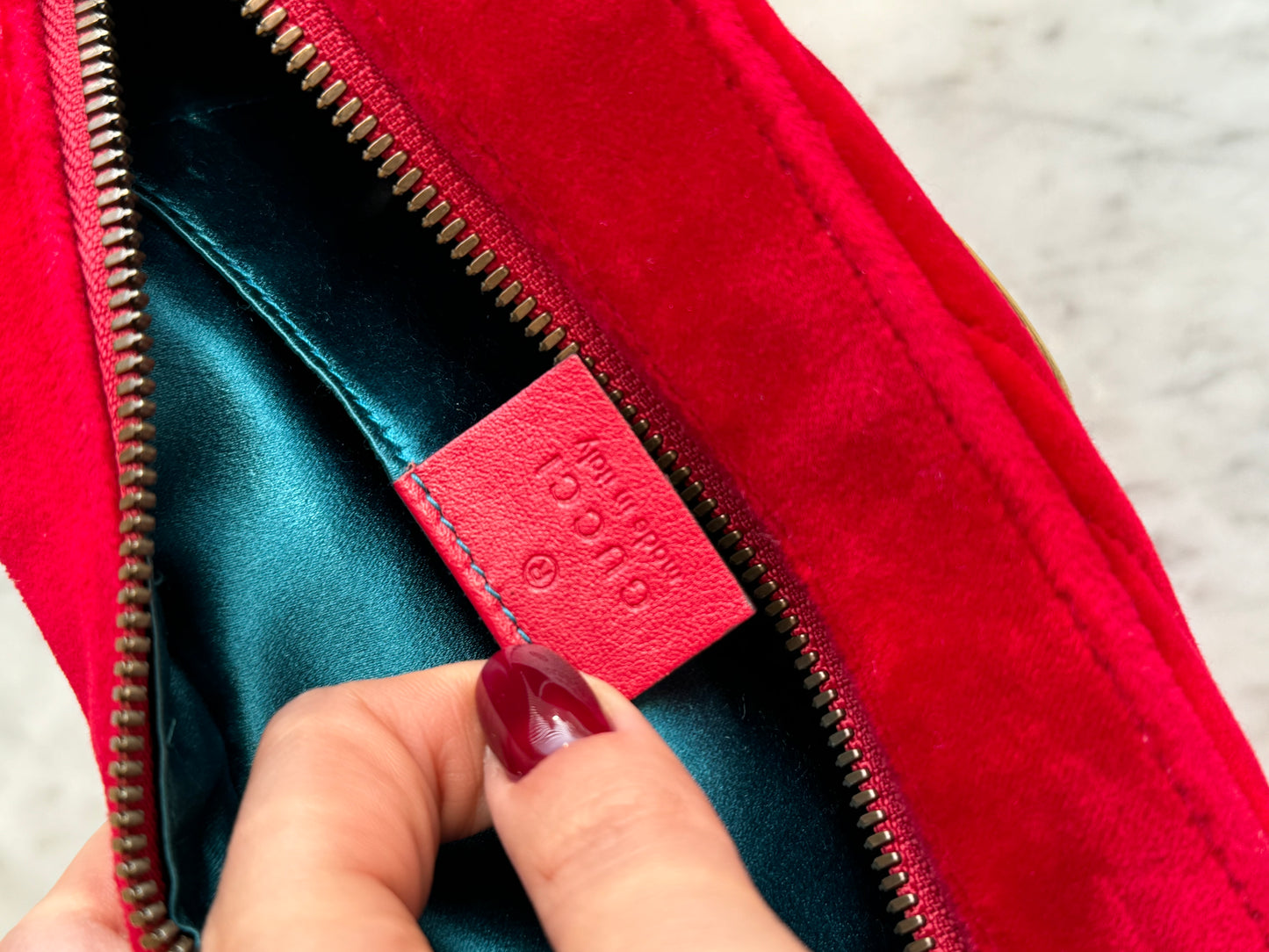 Gucci velvet Marmont