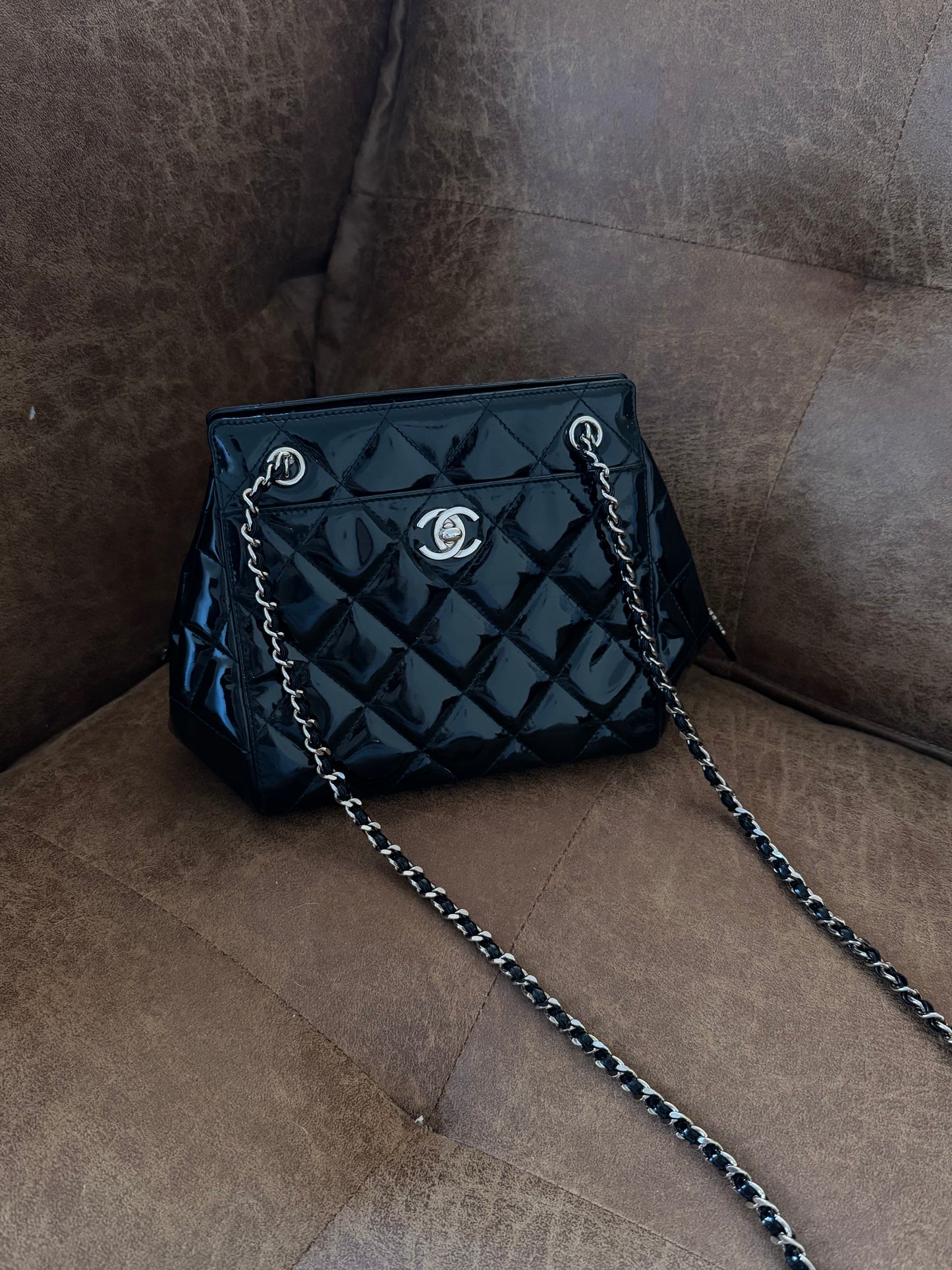 Chanel Black patent
