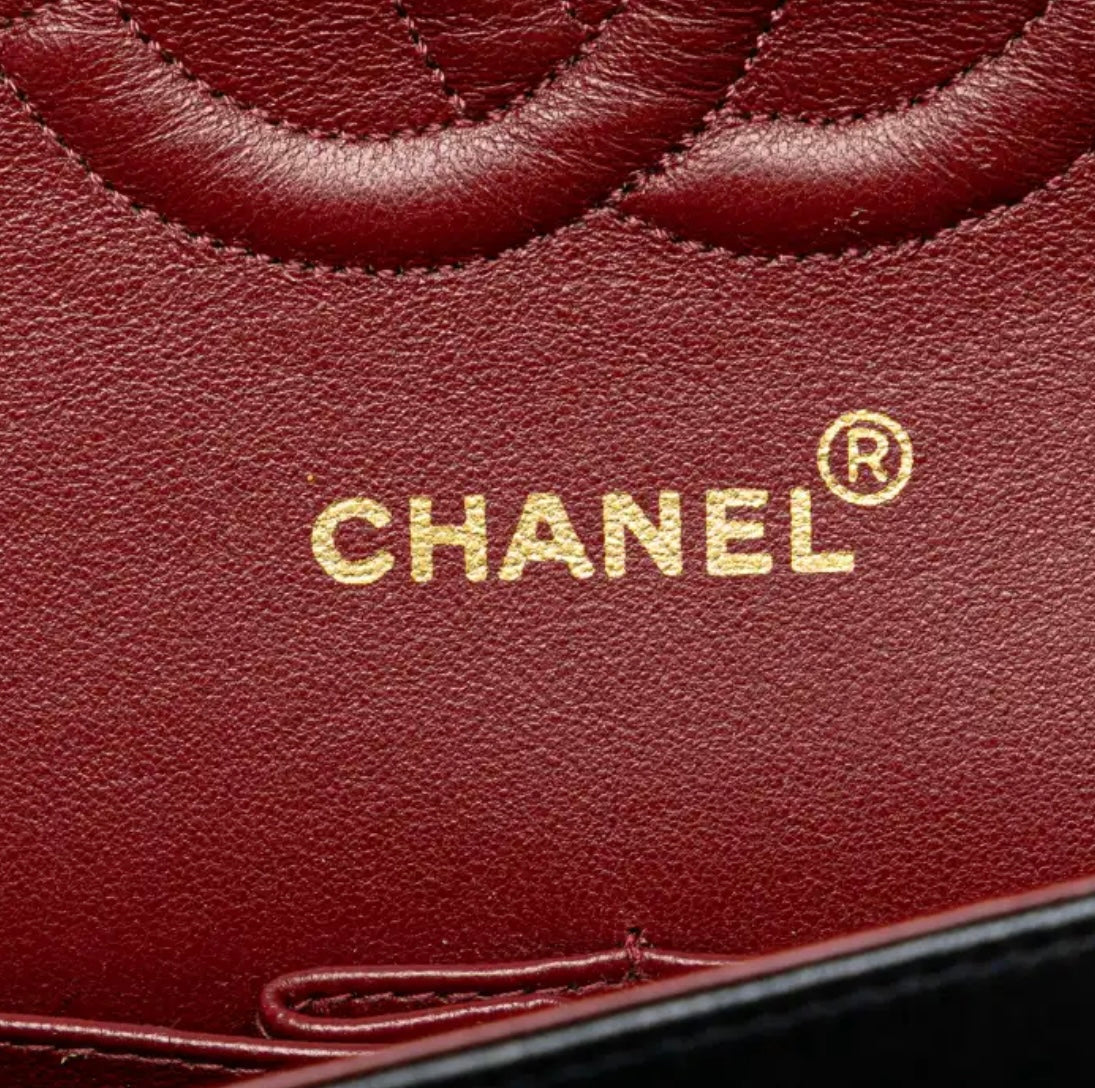 Chanel medium doppia patta black