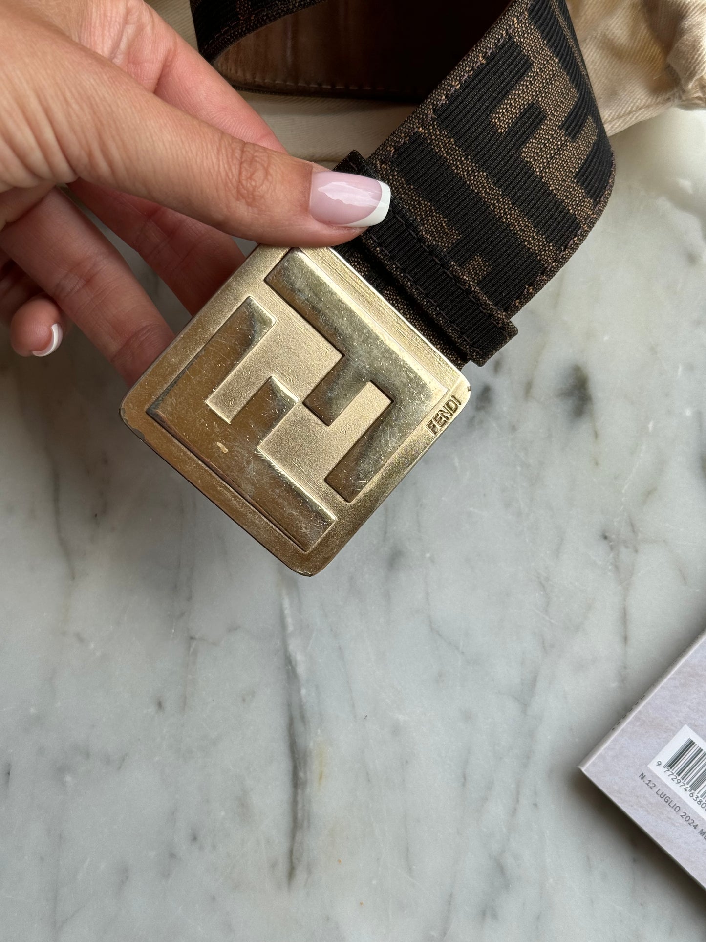 Cintura fendi monogram