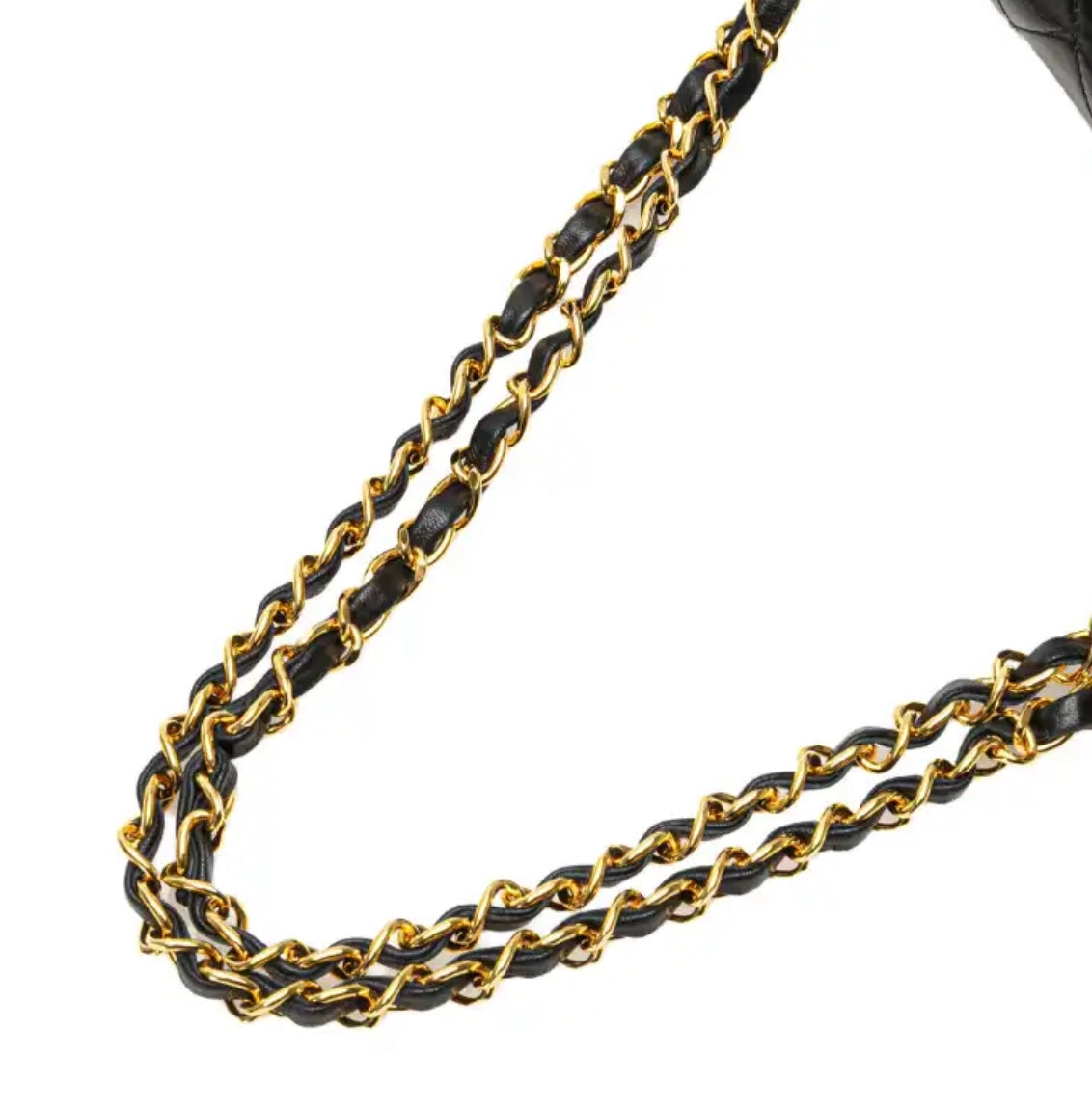 Chanel medium doppia patta black