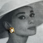 Orecchini vintage con perla in acciaio inossidabile