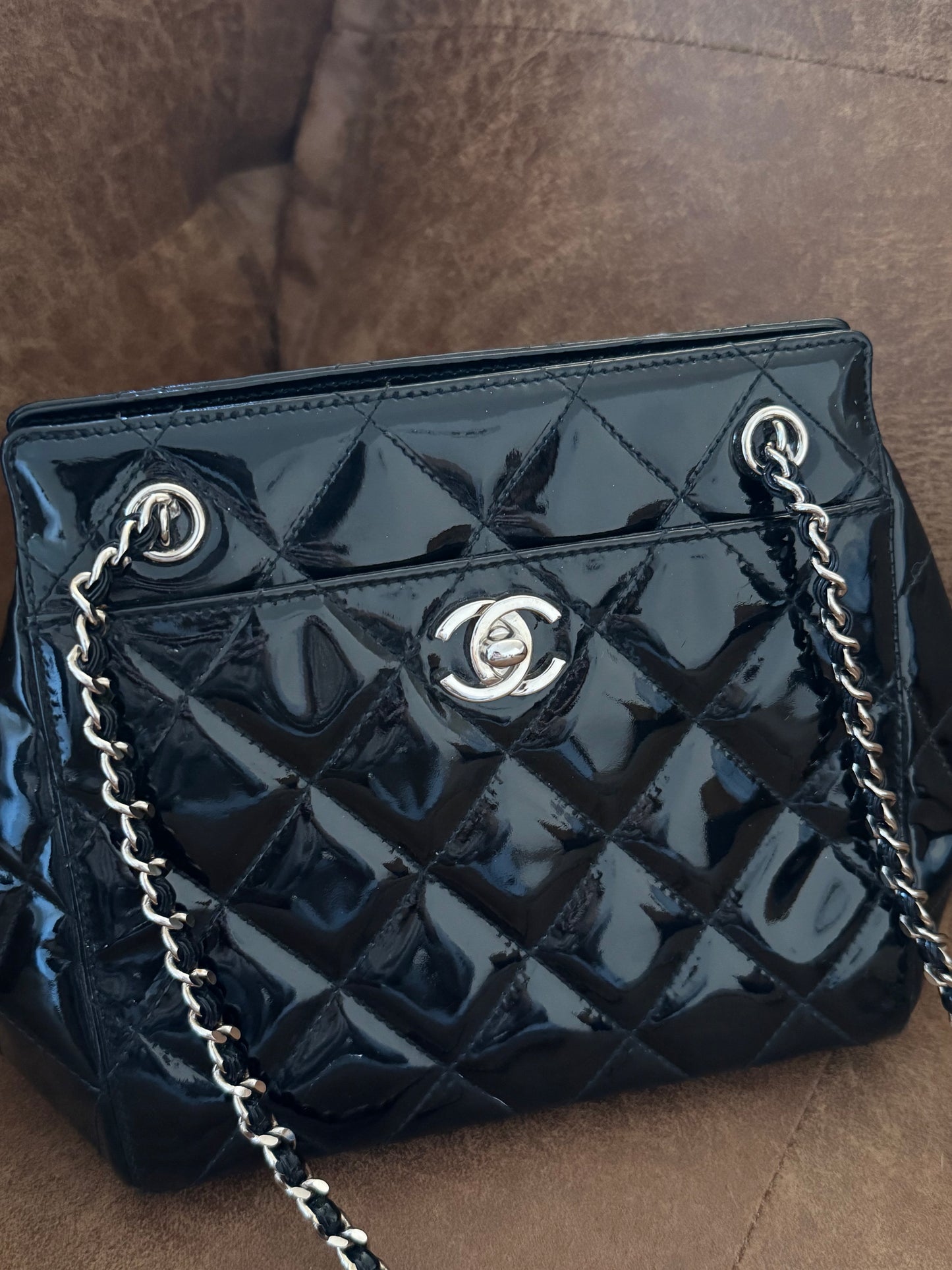 Chanel Black patent