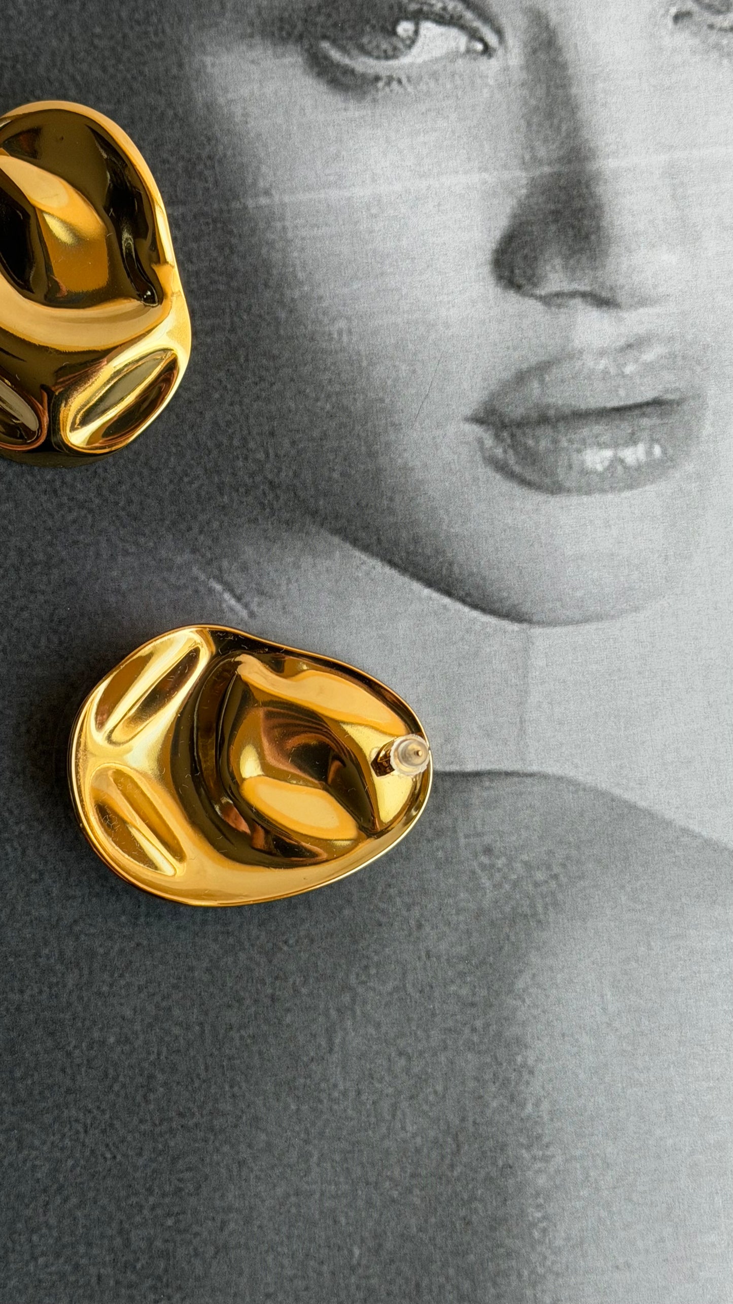 Orecchini vintage acciaio