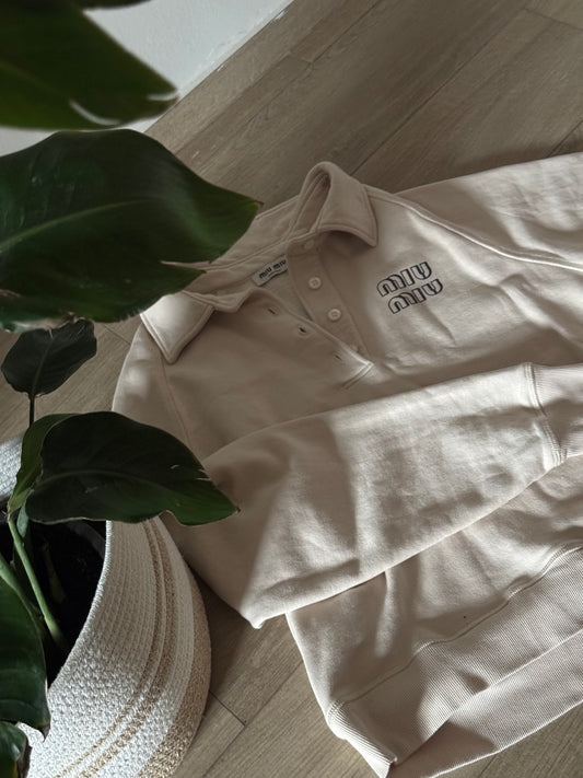 Felpa polo Miu Miu