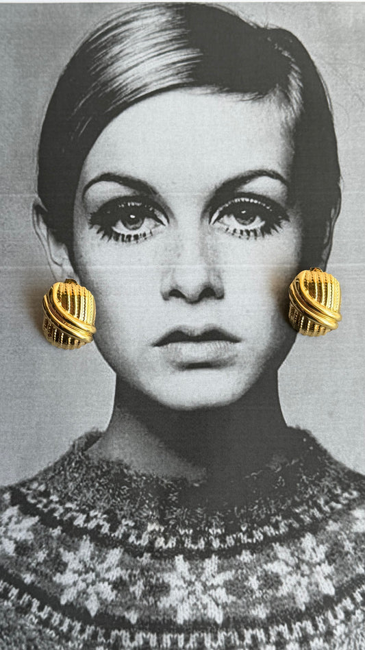 Orecchini vintage acciaio inossidabile