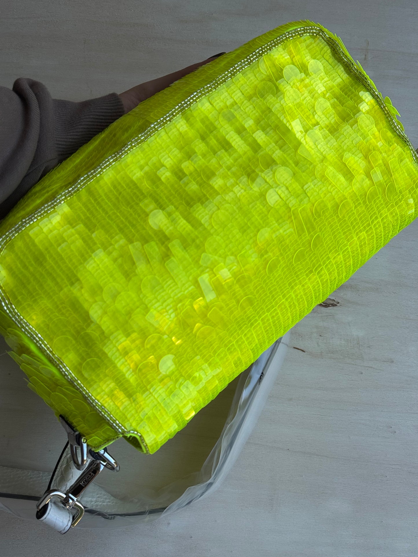 Fendi baguette Sex&city Pailettes lime