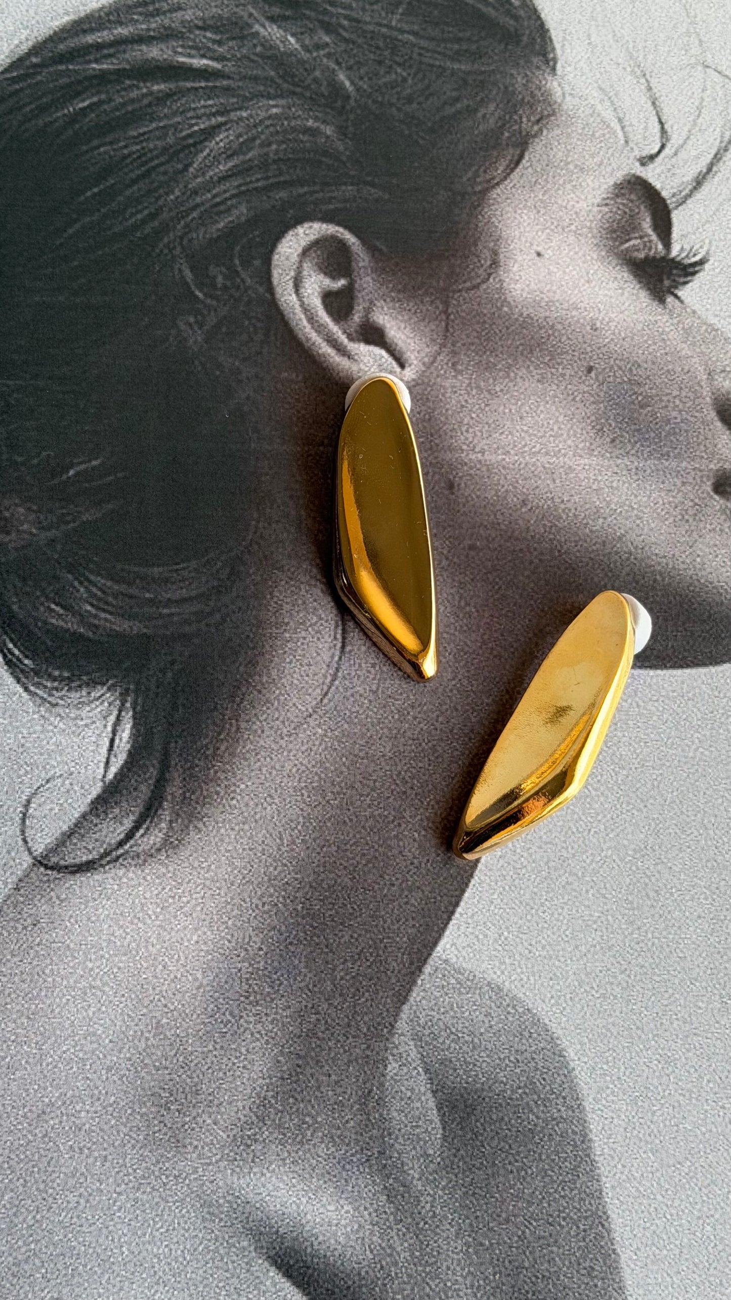 Orecchini vintage acciaio