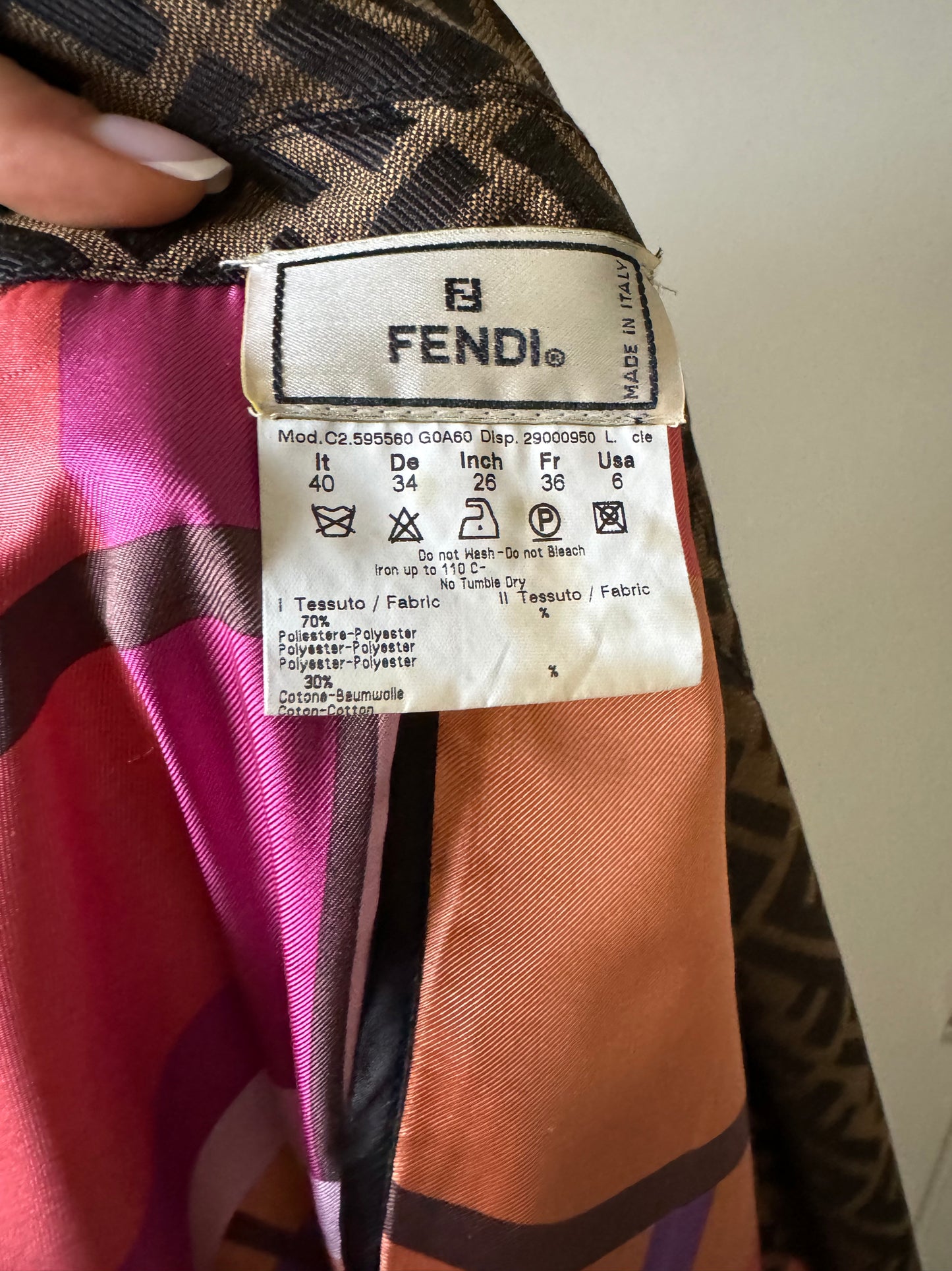 Trench Fendi Monogram