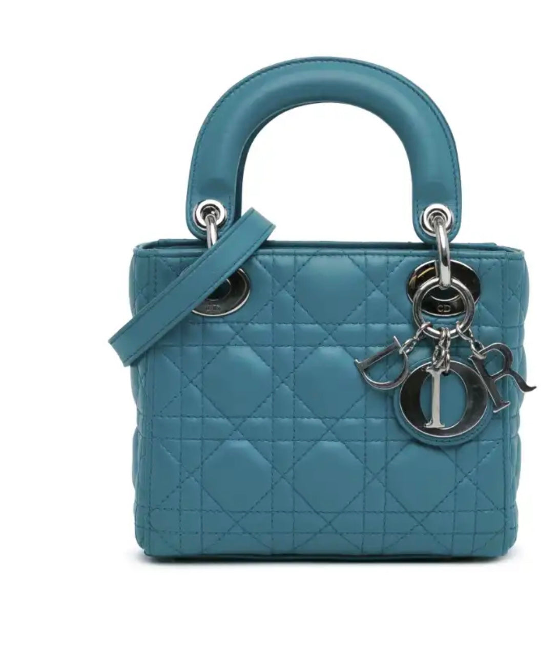 Mini lady Dior Ceruleo