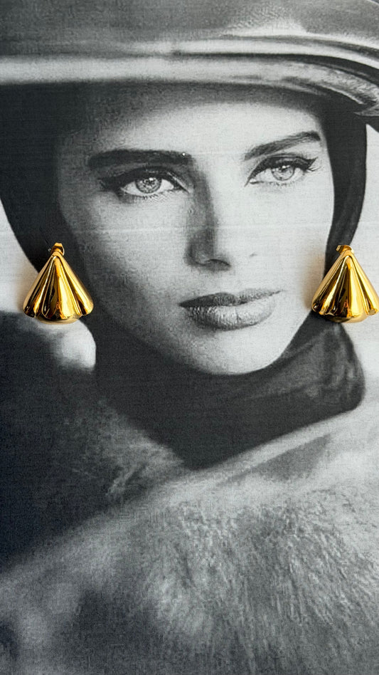 Orecchini vintage acciaio