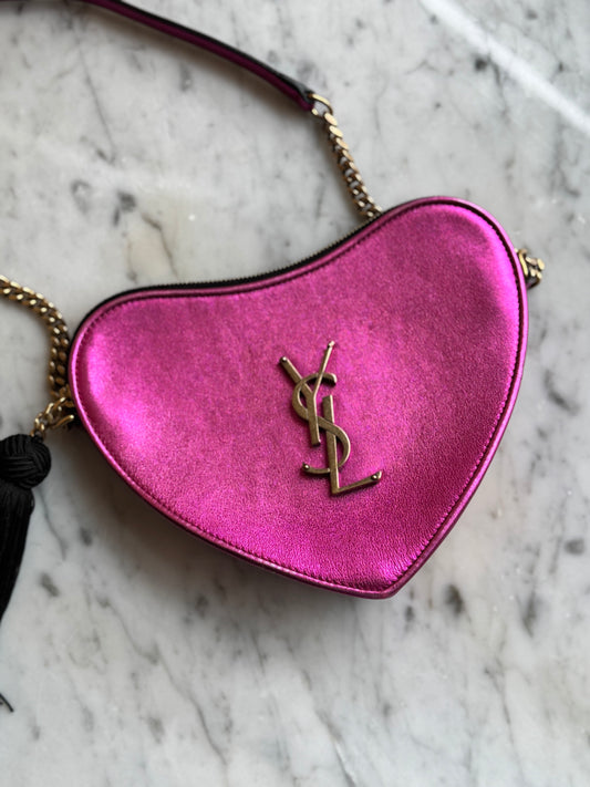 Pochette cuore Saint Laurent