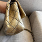 Mini Chanel Timeless in Old Gold
