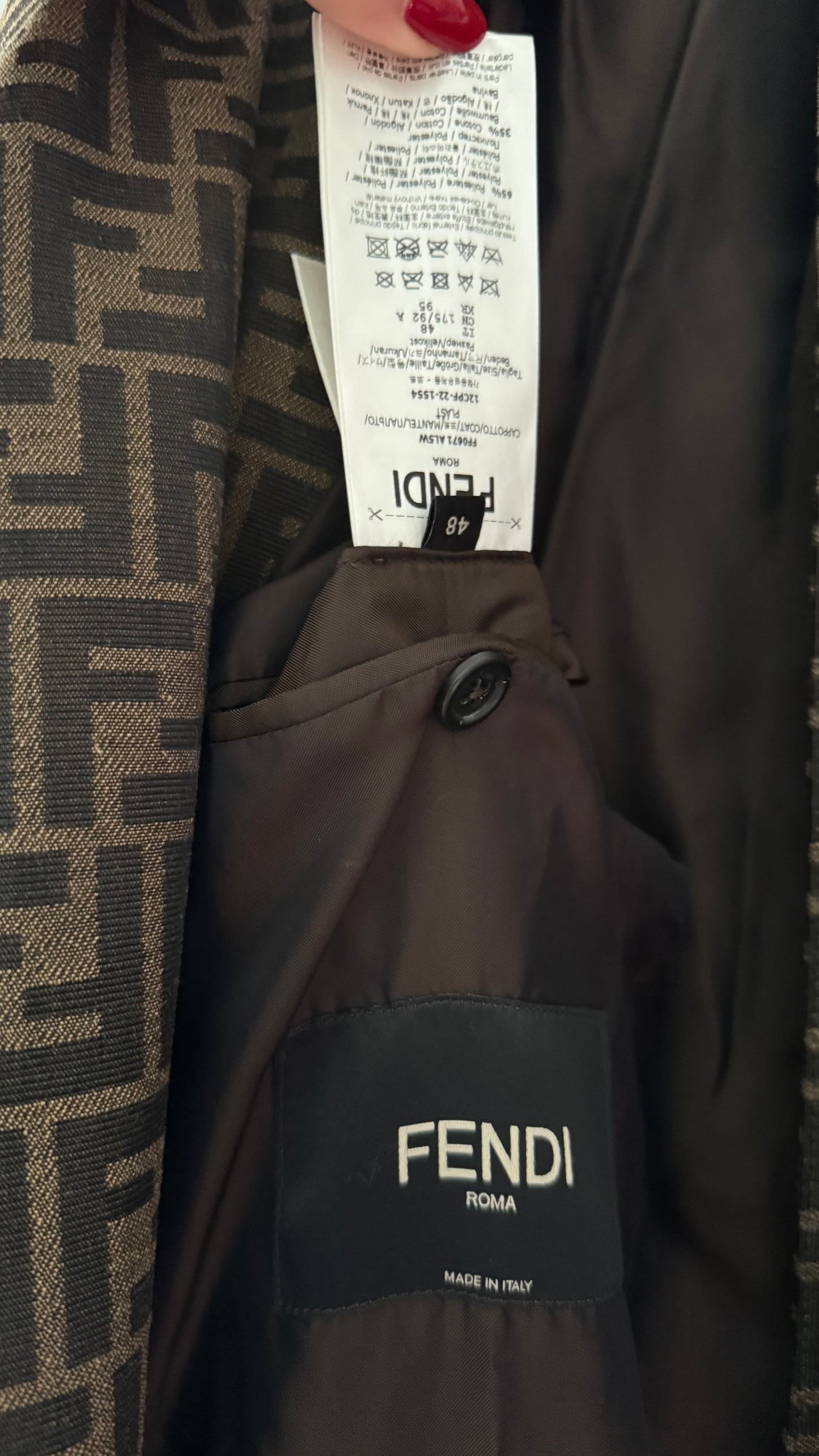 Trench Fendi monogram