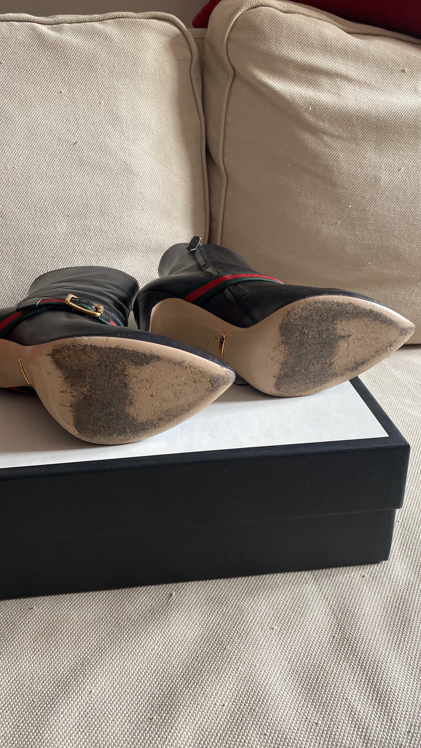 Stivaletto Gucci ankle boots nero in pelle