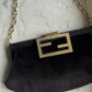 Fendi velvet/Satin Chain pochette