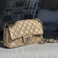 Mini Chanel Timeless in Old Gold