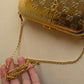 Gucci Vintage GG
Monogram Gold Minaudière
Clutch | Gold Hardware
