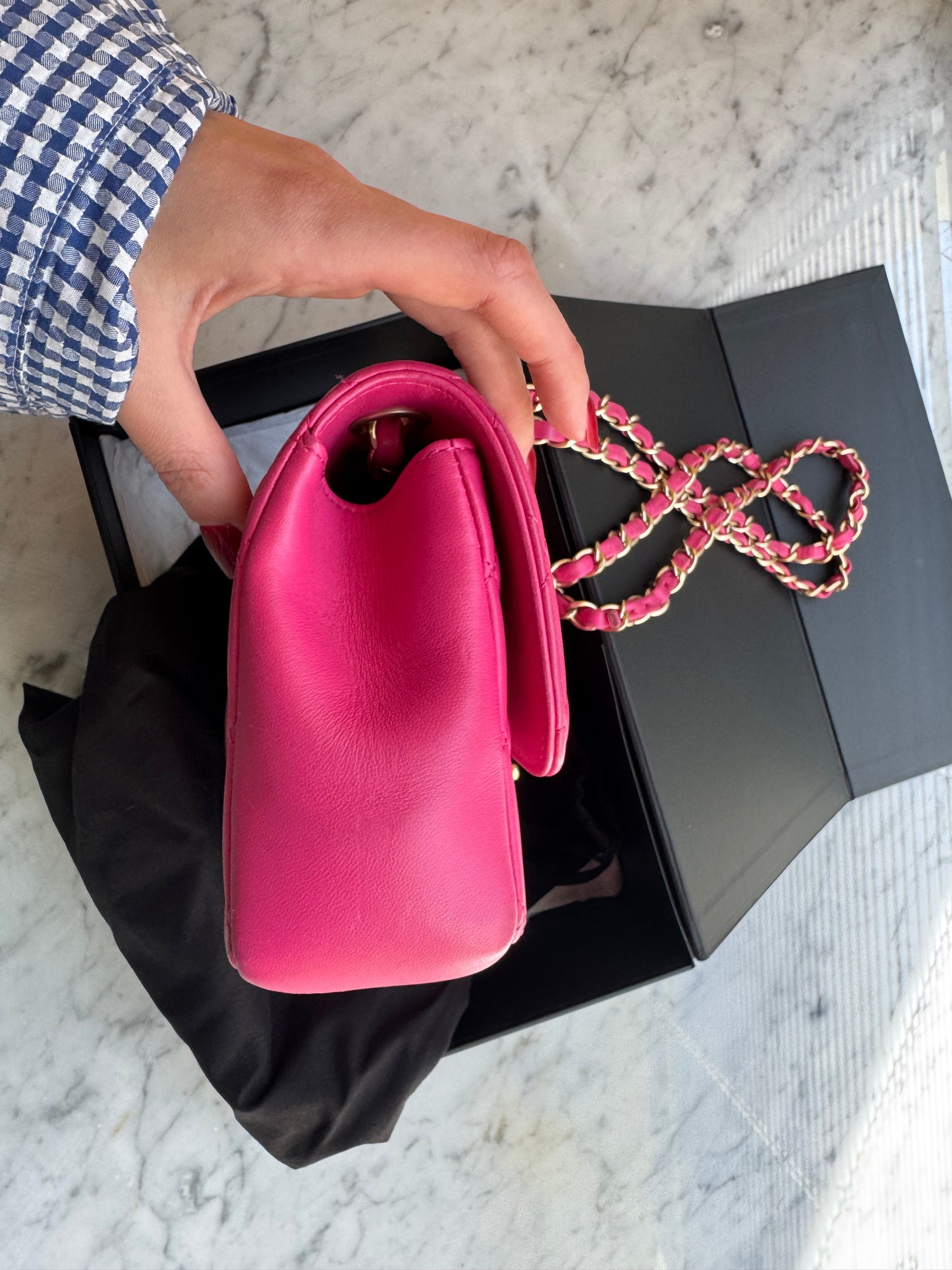 Chanel mini rosa