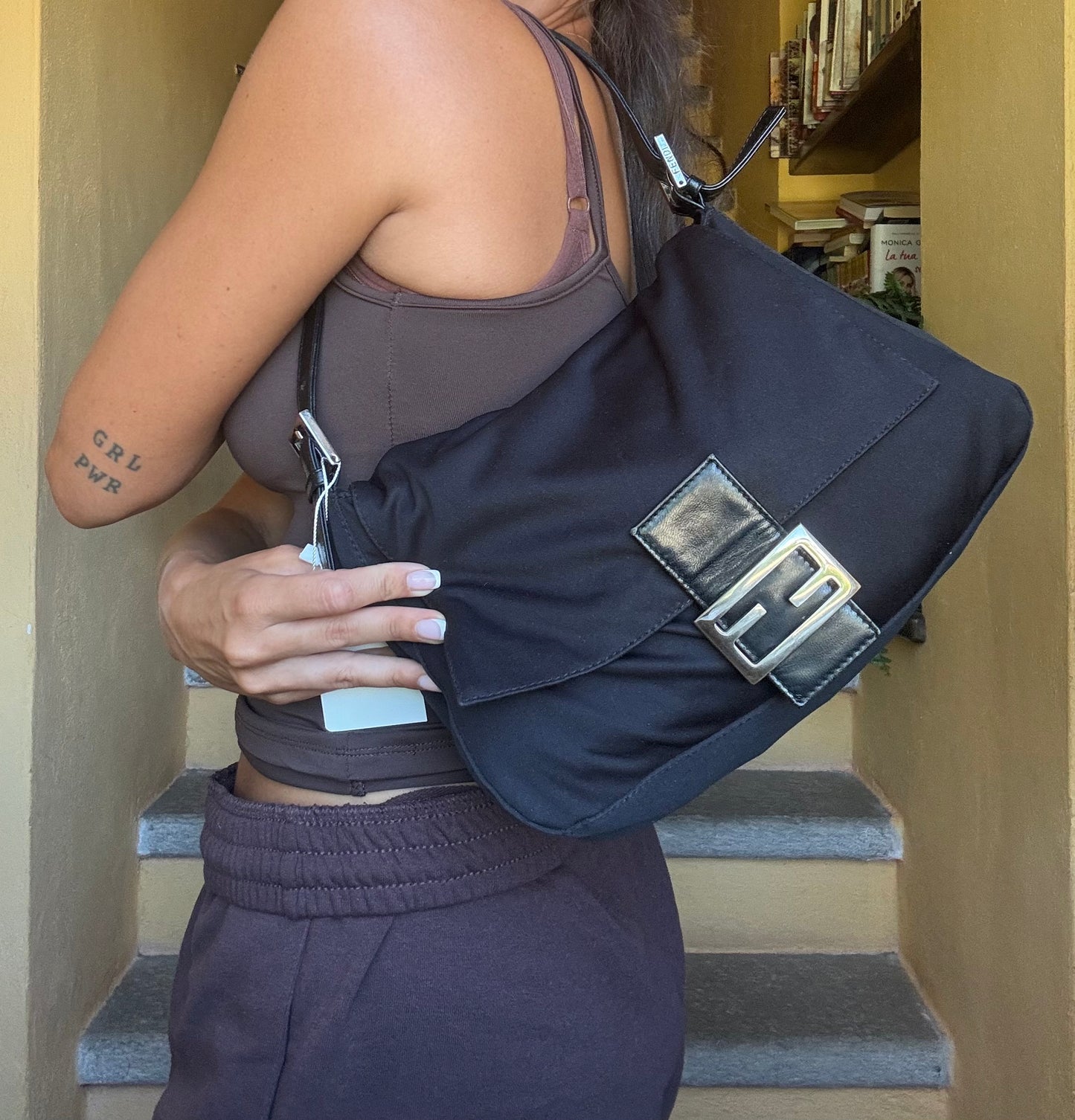 Fendi Mamma Baguette nera