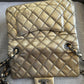 Mini Chanel Timeless in Old Gold
