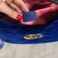 Gucci marmont Camera bag velvet blu