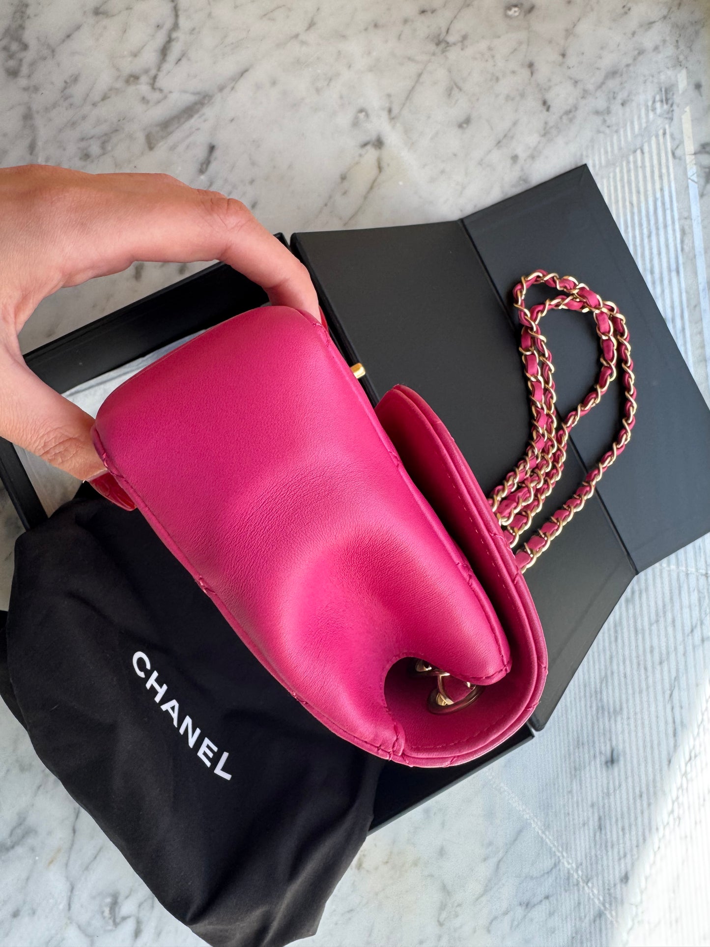 Chanel mini rosa
