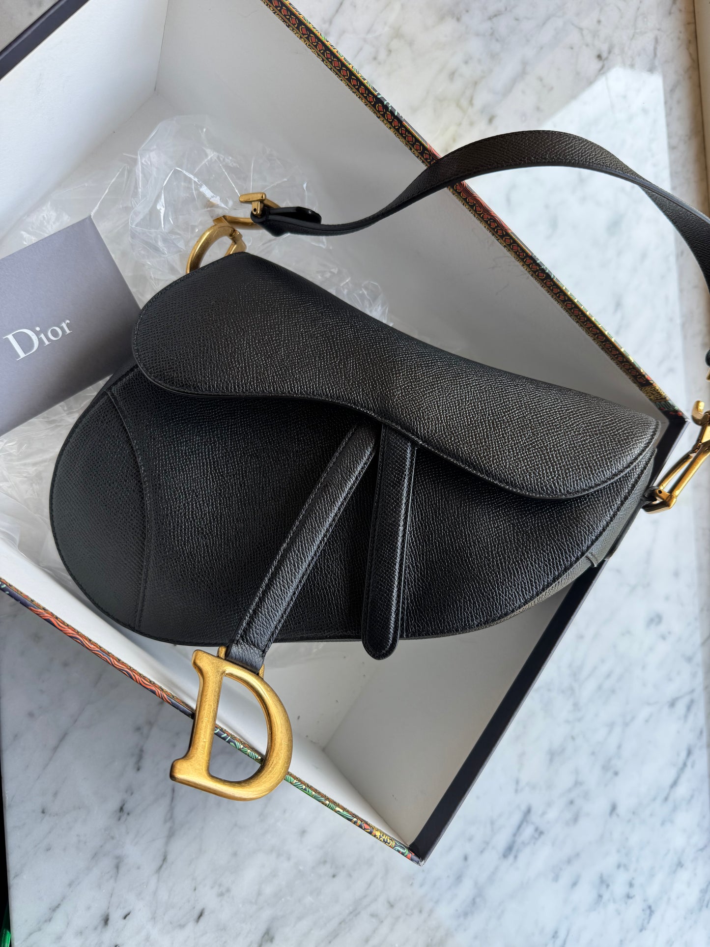 Saddle Dior Classica nera
