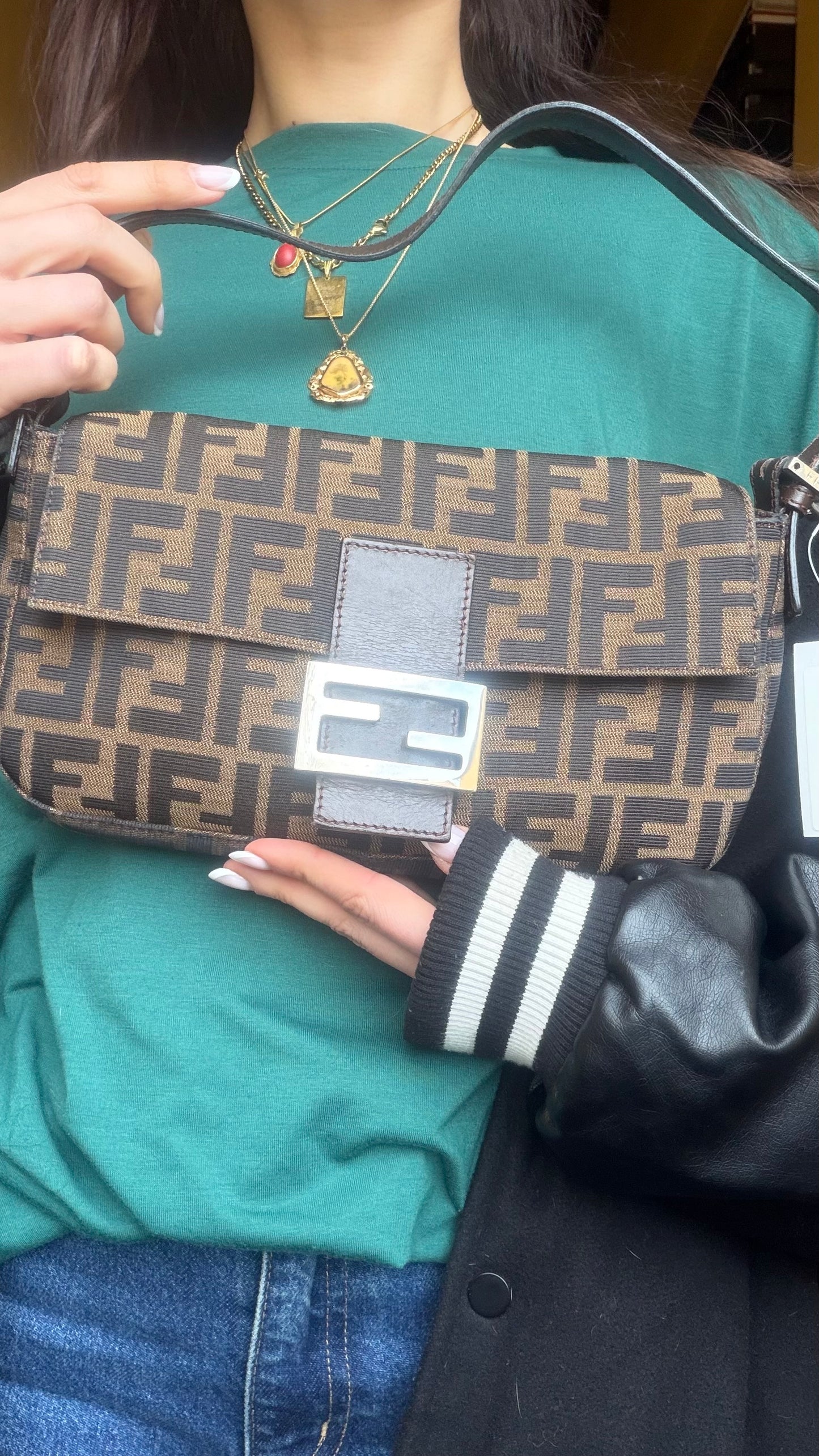 Fendi baguette Monogram