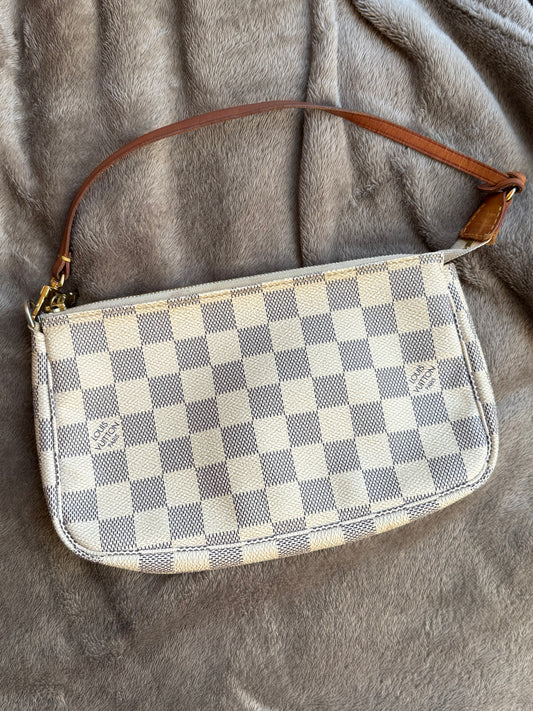 Pochette Accessoire Louis Vuitton damier azur