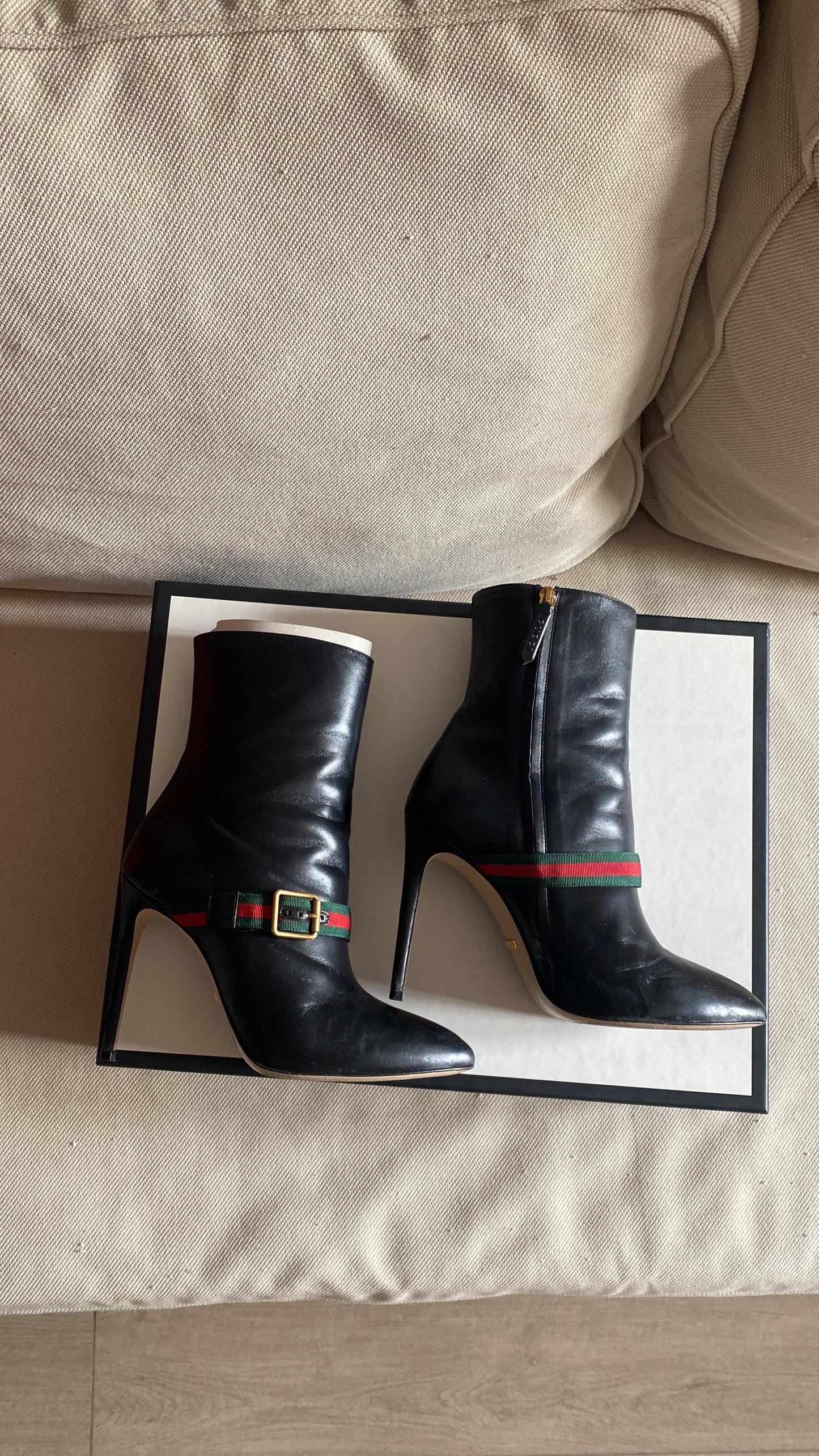 Stivaletto Gucci ankle boots nero in pelle