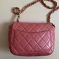 Chanel Mini rosa perlato con dettaglio gioiello