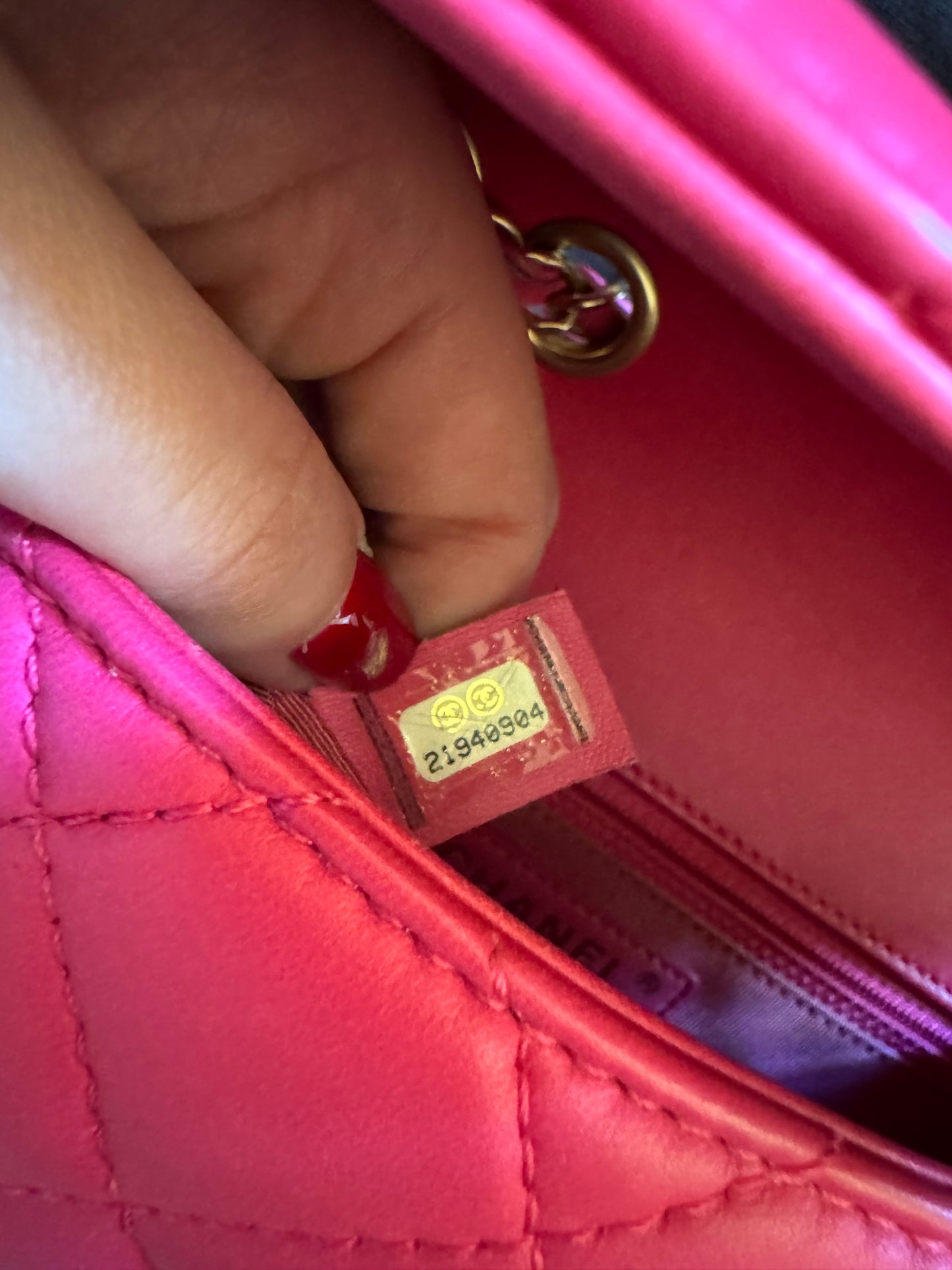 Chanel mini rosa