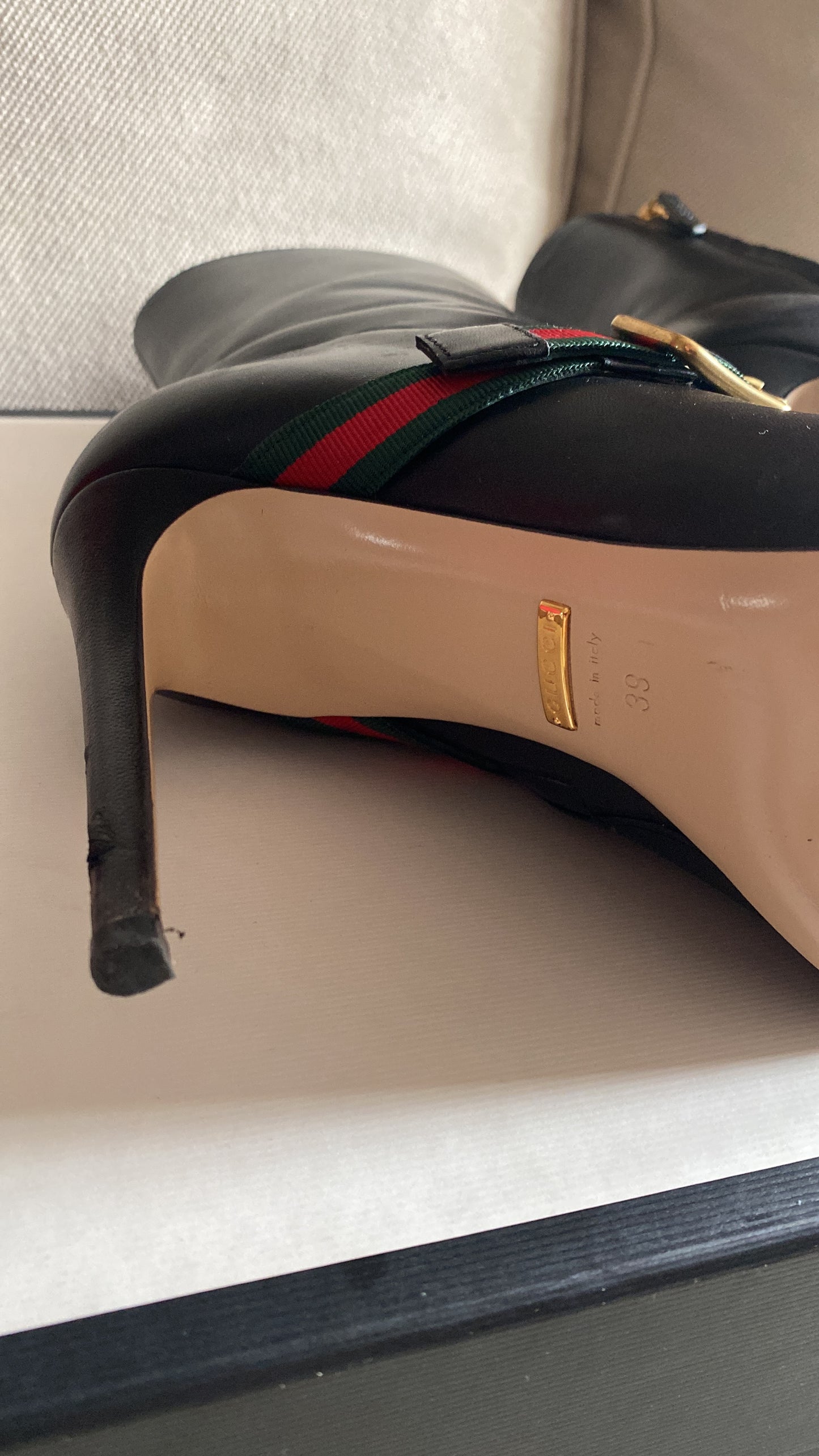 Stivaletto Gucci ankle boots nero in pelle