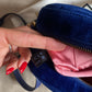 Gucci marmont Camera bag velvet blu