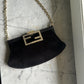Fendi velvet/Satin Chain pochette