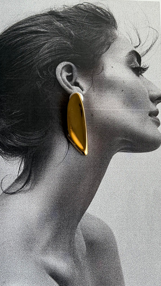 Orecchini vintage acciaio