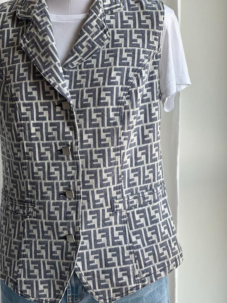 Gilet Fendi monogram Grigio