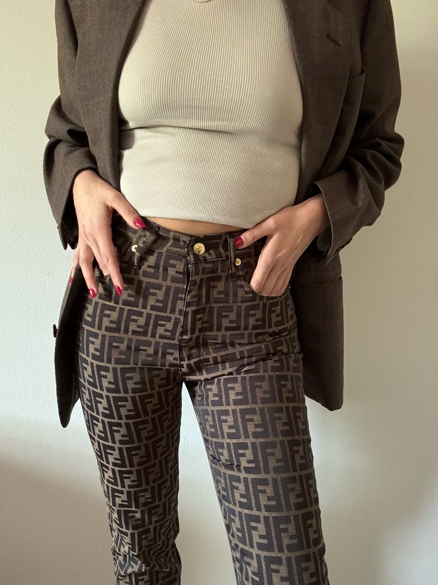 Pantaloni Fendi Monogram vintage
