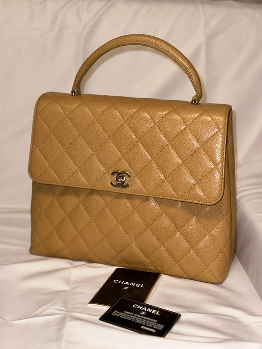 Vintage Chanel Top Handle Caviar Bag