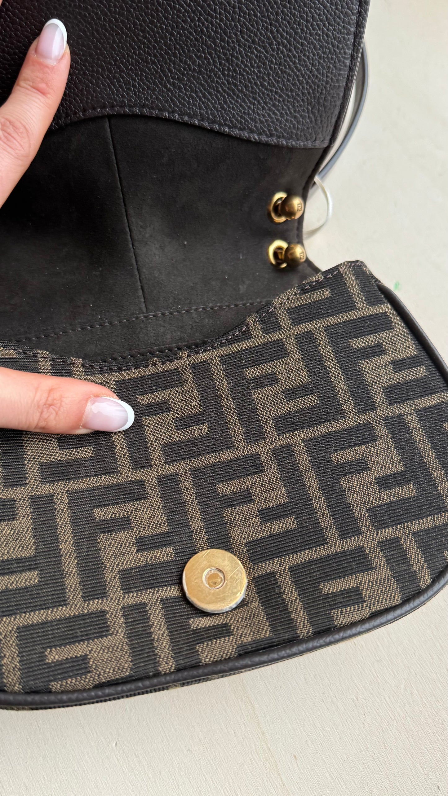 Fendi BORSA SATCHEL 'C'MON small Monogram