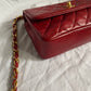 Chanel mini rossa in pelle
