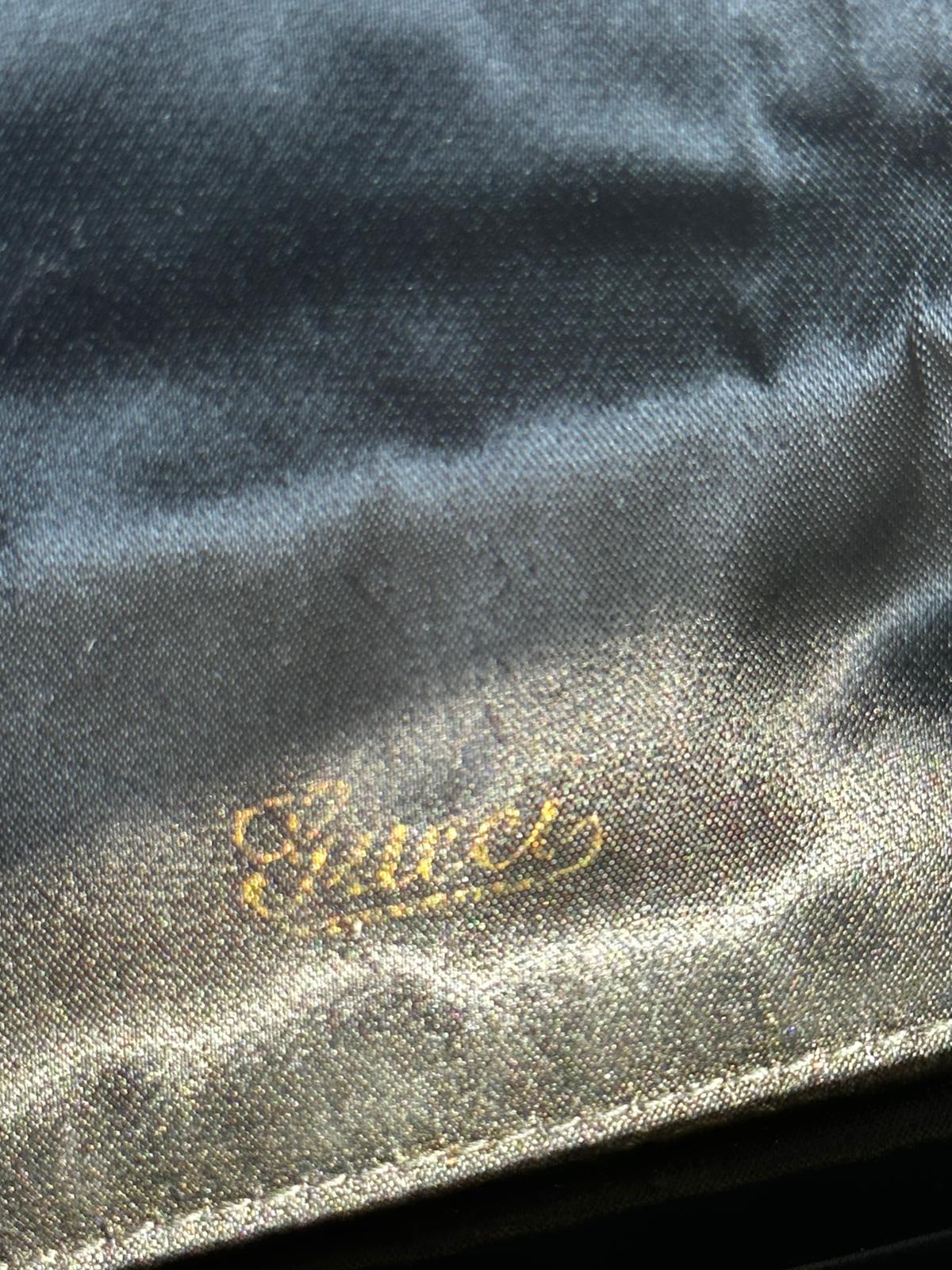 Gucci Pochette d’epoca in raso di seta