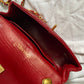 Chanel mini rossa in pelle