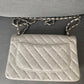 Chanel jumbo caviar edizione limitata bianca
