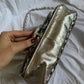 Chanel argento classic Flap cc laser cut metallic